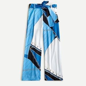 J.CREW RATTI REGATTA TIE WAIST PANTS NWT 6 (fit 4)